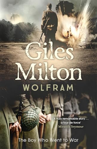 Book cover depicting a soldier with wartime explosions in the background.