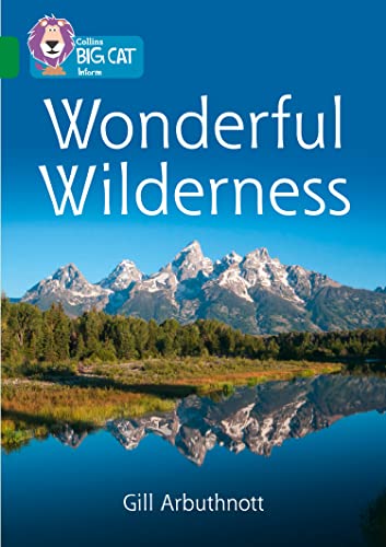 Book cover: mountains reflected in water, title “Wonderful Wilderness”.