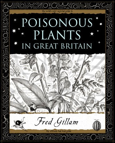 Book cover titled Poisonous Plants in Great Britain featuring black and white botanical illustrations.