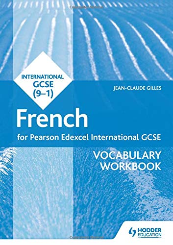 Blue French vocabulary workbook for Pearson Edexcel International GCSE (9-1).