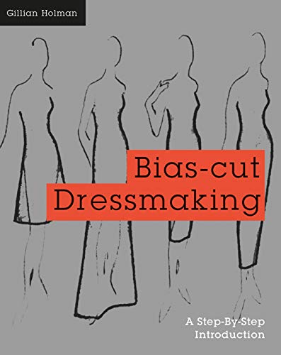 Book cover with sketched figures and the title "Bias-Cut Dressmaking.