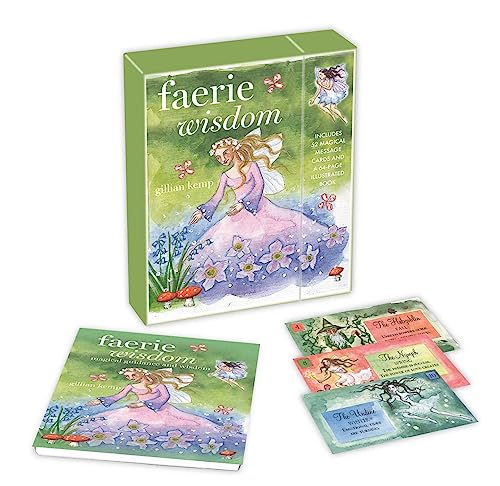 Boxed card set with faerie illustration and accompanying message cards.