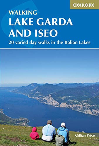 Book cover: “Walking Lake Garda and Iseo” with mountain and lake view.