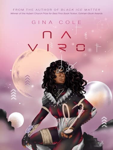 Book cover with Na Viro title and minimal design elements on a neutral background.