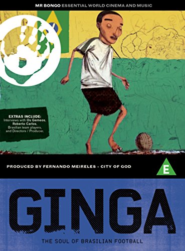 DVD cover for "Ginga: The Soul of Brazilian Football" with a boy playing soccer.