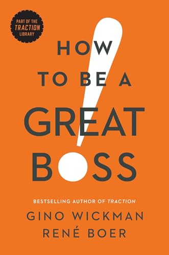 Orange book cover with white text reading “How to Be a Great Boss.”