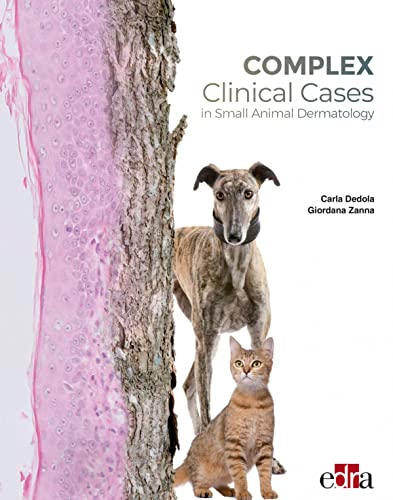 Book cover with a greyhound, cat, and microscopic skin tissue image.