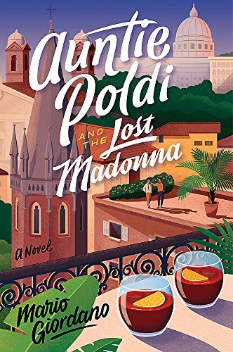 Book cover with Italian architecture, two drinks, and bold title text.