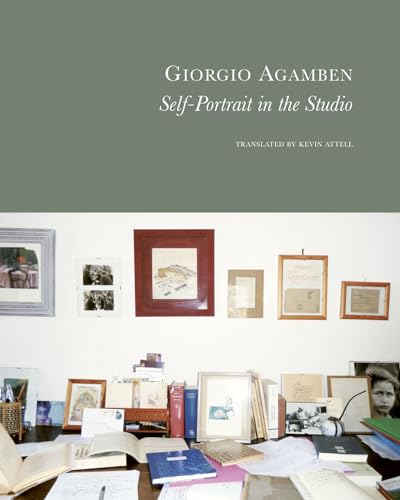 Book cover: a cluttered studio with framed pictures and open books.