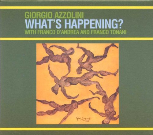 CD cover for Giorgio Azzolini’s “What’s Happening?” with abstract figures.