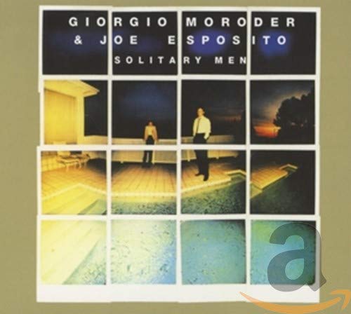 CD cover featuring a grid of photos showing two men by a swimming pool.