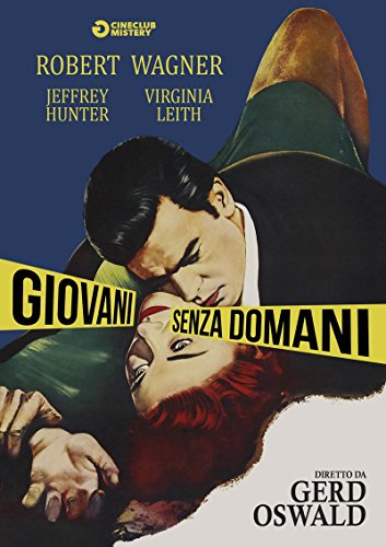 Movie poster for "Giovani Senza Domani" featuring a couple in embrace.