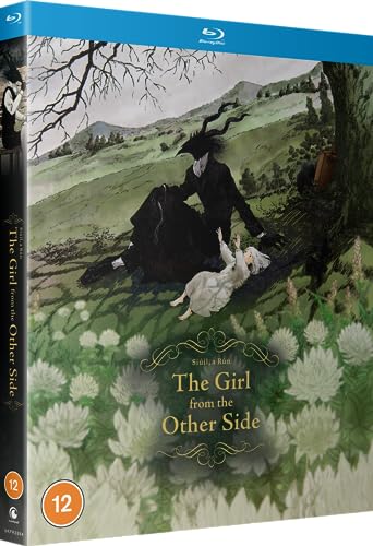 Blu-ray cover art: girl and horned figure in a grassy landscape.