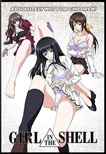 DVD cover for "Girl In The Shell" featuring three anime women.
