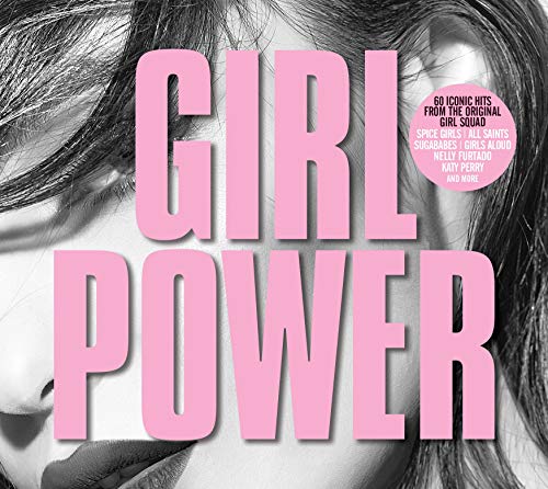 CD cover for “Girl Power” featuring a woman’s eye and pink text.