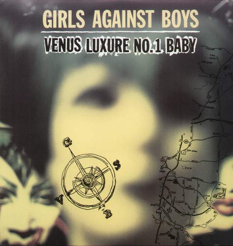 Girls Against Boys album cover with blurred face and compass graphic.