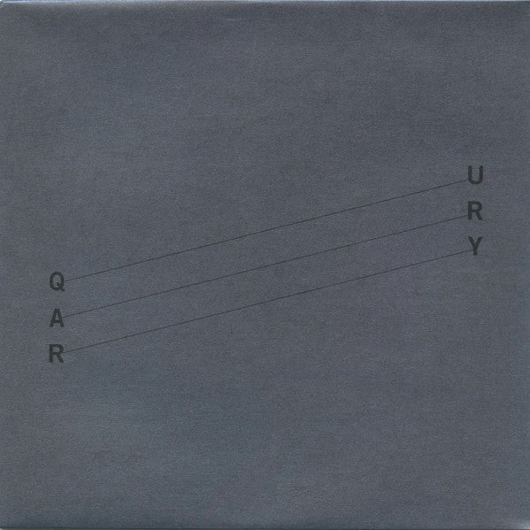 Gray album cover with the word "Quarry" spelled vertically and diagonally.