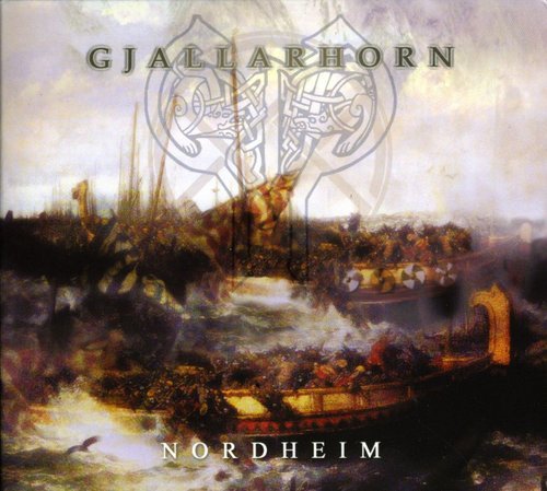 CD cover: Viking ship scene with ornate, swirling designs and text.