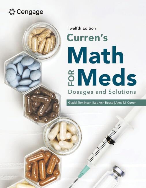 Textbook cover for medical dosage calculations with pills and a syringe.