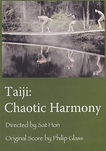 Taiji performers in motion reflected in dark water, DVD cover.