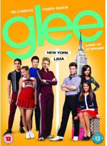 Glee Season 4 DVD cover featuring cast members and the Empire State Building.