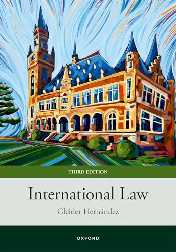 Book cover for "International Law," third edition, with castle illustration.