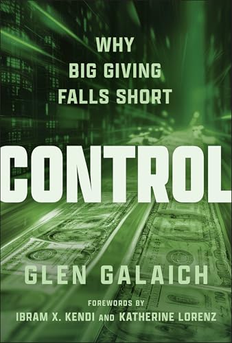 Book cover: "Control," green and white text over blurred money imagery.