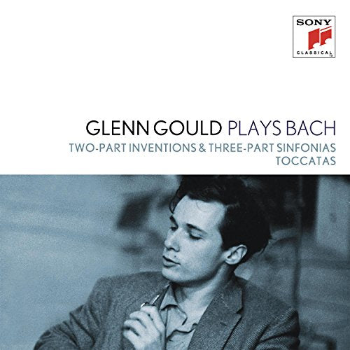 CD cover featuring pianist Glenn Gould in a blue-toned portrait.