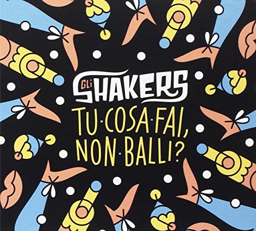 CD cover with colorful, abstract shapes and bold white text: "Gli Shakers.