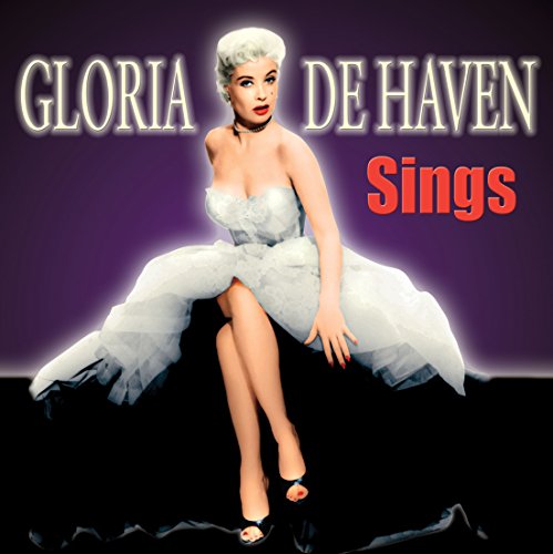 "CD cover featuring Gloria De Haven in a white dress against a purple background."
