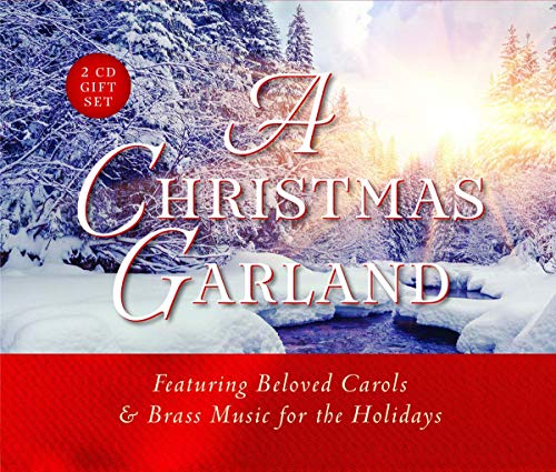 CD cover for “A Christmas Garland” with snowy winter landscape.
