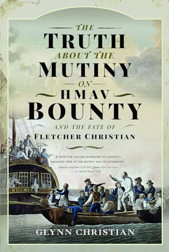 Book cover showing a historical painting of sailors in a boat near the Bounty.