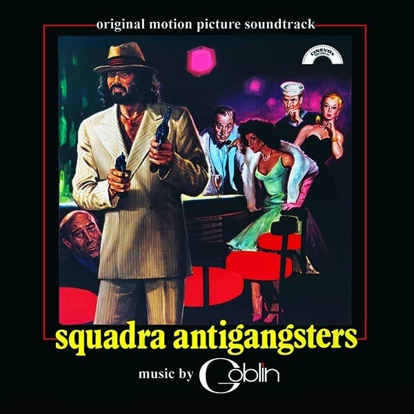CD cover for Goblin’s “Squadra Antigangsters” featuring a film noir scene.