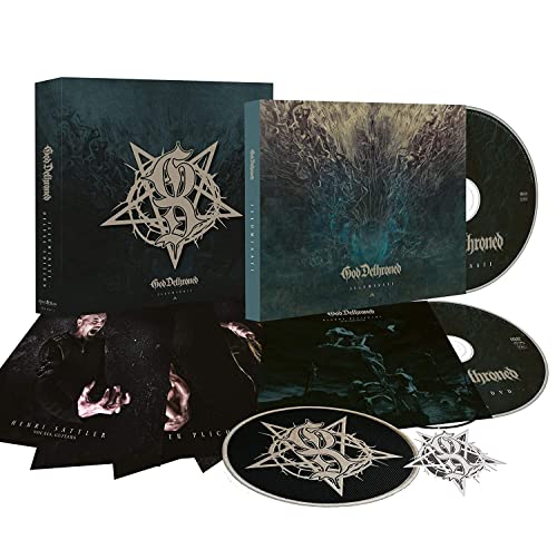God Dethroned Illuminati 2CD box set including discs, artwork, and band member photos.