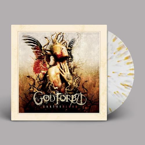 Vinyl record of "God Forbid - Earthsblood" with a nature-themed cover.