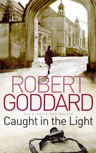 Book cover: woman walking towards a large building, camera below.