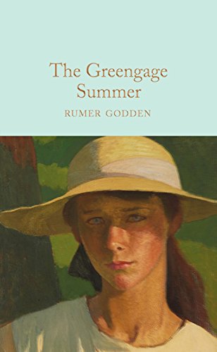 Book cover for The Greengage Summer showing a painting of a girl in a hat.