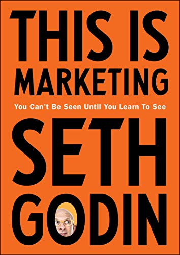 Orange book cover with large black text and Seth Godin’s portrait.