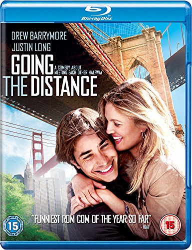 Going The Distance" Blu-ray cover featuring a couple and the Brooklyn Bridge.