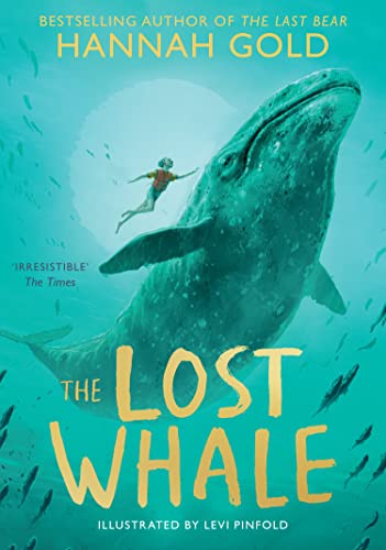 Book cover depicting a child swimming near a large blue whale.
