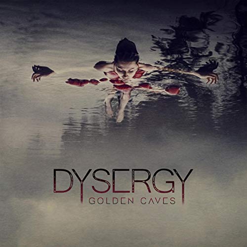 CD cover: person floating in water with red shapes, text “Dysergy”.
