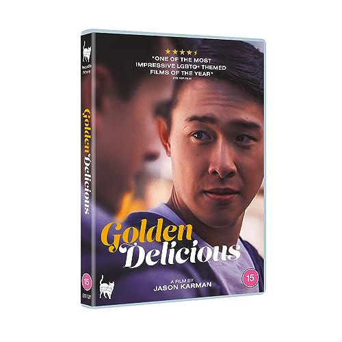 DVD cover for Golden Delicious featuring a close-up of a young man's face.