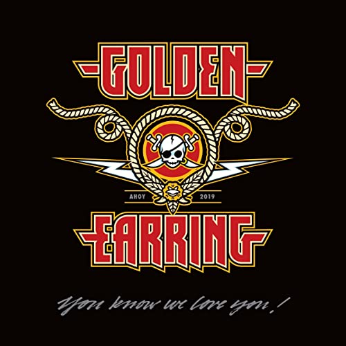 Golden Earring album cover: skull and crossbones with band name and text.