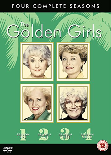 The Golden Girls DVD box set featuring portraits of the four main cast members.