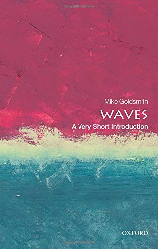 Book cover: "Waves" by Mike Goldsmith, with abstract wave imagery.