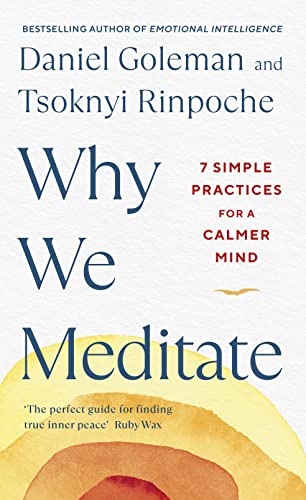 Book cover: "Why We Meditate" by Daniel Goleman and Tsoknyi Rinpoche.