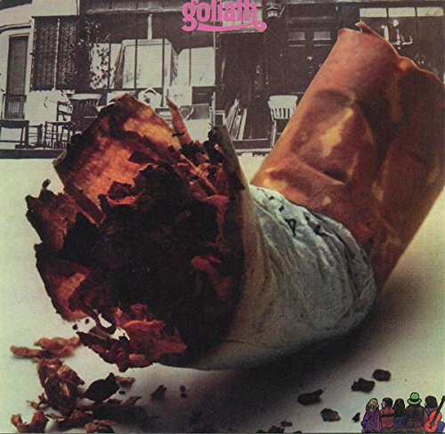 CD cover for “Goliath” featuring a close-up of a bandaged foot.