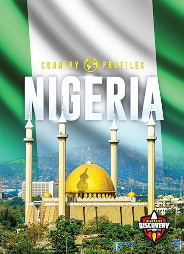 Book cover for “Nigeria” featuring a golden mosque and flag colors.
