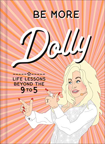 Book cover featuring Dolly Parton in illustrated portrait, pink background.