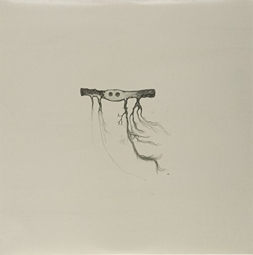 Vinyl record cover: a sketched, abstract tree branch with hanging roots.